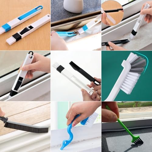 CRAFNEW 14Pcs Window Track Cleaning Tools, Groove Gap Cleaning Brush Kit - Image 3