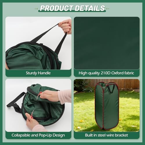 2Pack Reusable Pop-Up Leaf Bag Funnel - Image 3