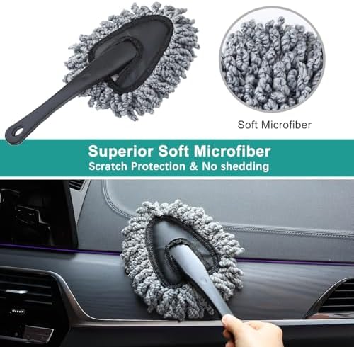 2 Pack Super Soft Microfiber Duster Brush, Dusting Tool, Cleaning Brush - Image 3