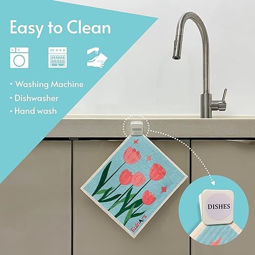 Eulnars Reusable Paper Towels, Swedish Dishcloths - Image 5