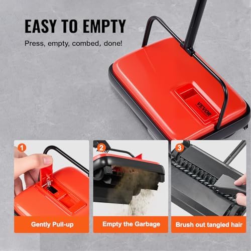 VEVOR Carpet Sweeper Manual, Floor Sweeper - Image 4
