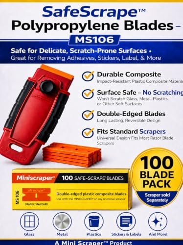 Plastic Razor Scraper Blades Double Edged - Image 2