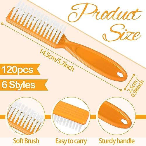 Mifoci 120 Pcs Nail Brush for Cleaning Fingernail - Image 2