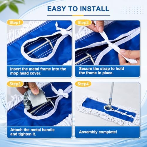 Microfiber Mop and 42L Commercial Mop Bucket - Image 5