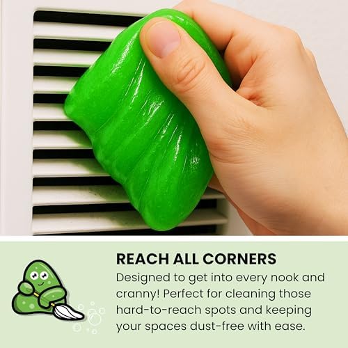 Slime Buddies Car Detailing Slime, Apple 6 Pack, Reusable Dust Remover - Image 7