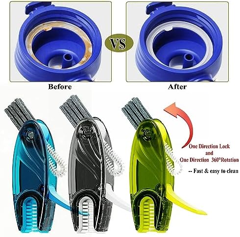 4 in 1 Cup Lid Cleaning Brush Set Multifunctional Bottle Brush Cleaner Tiny - Image 3