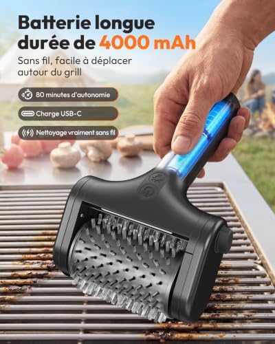 Cordless Rechargeable Dual-Speed Electric Grill Brush - Image 6