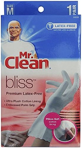 Mr. Clean Bliss Premium Latex-Free Gloves, Medium 1 pair by MrClean