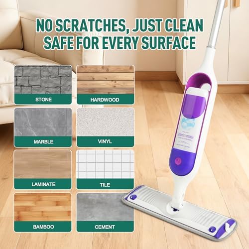 8 Pack Microfiber Spray Mop Replacement Pads - Image 6