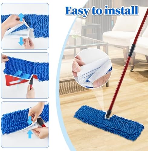 3 Pack Mop Heads Replacements for Ocedar Dual-Action Flip Mop, Spin Mop Replace - Image 4