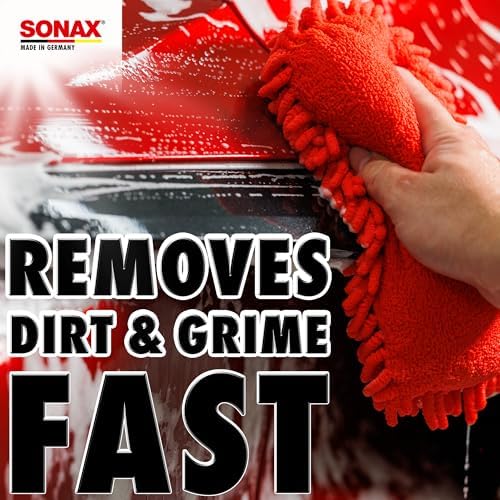 SONAX Microfiber Wash Sponge – Scratch-Free Car Wash Sponge, Ultra-Soft - Image 2