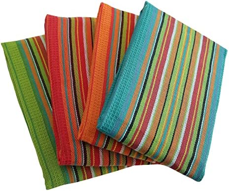 DG Collections 100% Cotton Salsa Kitchen Towels – 8 Pack, Super Absorbent Dish - Image 2