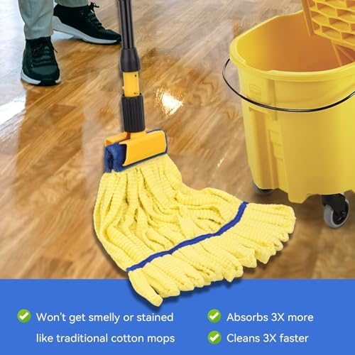 Heavy Duty Commercial Mop Head Replacement Microfiber Tube Mop Heads - Image 4