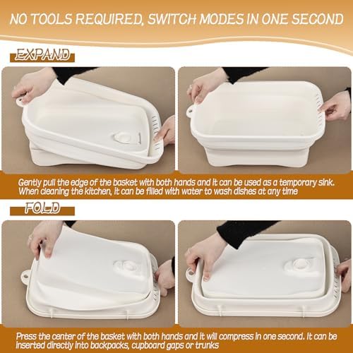 3 Pack Ice Buckets for Parties, Foldable Beverage Tub, Collapsible Ice Bucket - Image 3