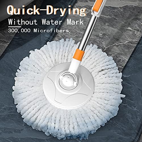 6-Pack Spin Mop Heads Refill Easy Wring Microfiber Replacement - Image 6