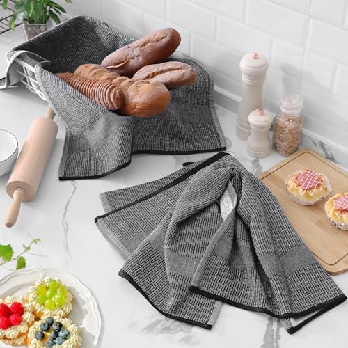 Homaxy 380 GSM Cotton Premium Kitchen Towels 6 Pack - Image 6