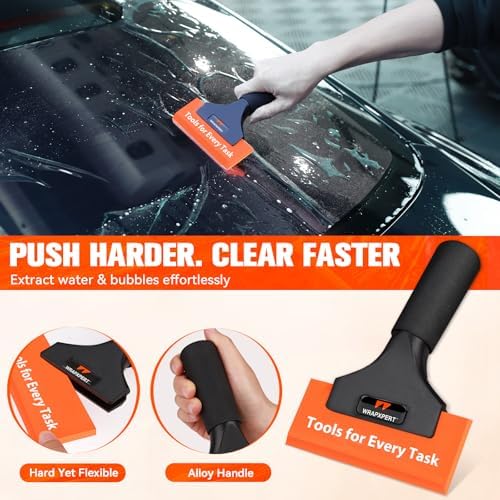 WRAPXPERT Window Tint Tools Kit, 3-Step Professional Window Tint Squeegee Set - Image 5