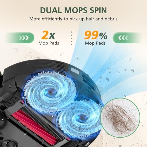 8 Pack Mop Pads for Qrevo QV 35A/ S5V/ Saros 10R/ CurvX/Edge S5A/ QV 35S - Image 3