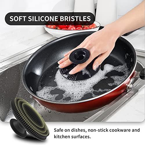 Silicone Dish Scrubber, Non-Scratch Scrub Spong - Image 3