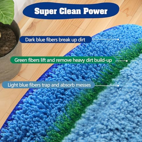 8 Pack 18Inch Deep Cleaning Replacement Pads Compatible - Image 3