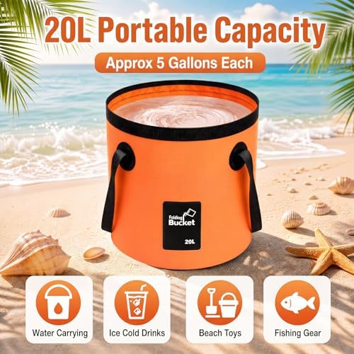 5 Gallon 4 Pack Collapsible Bucket - Image 6