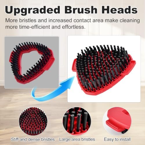Mop Scrub Brush Head for O-Cedar EasyWring, Scrubber Mop Attachment 2-Pack - Image 2
