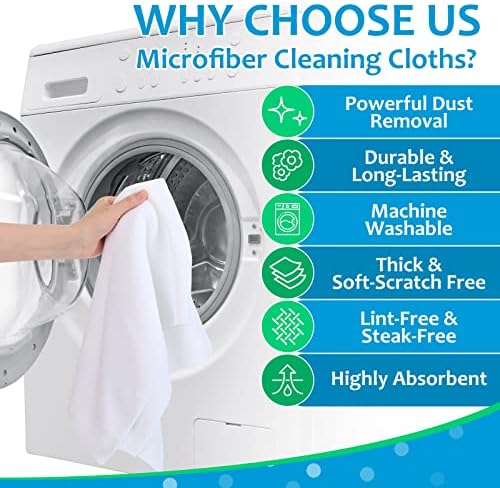 Newwiee 3 Pcs Extra Large Microfiber Cleaning Cloth - Image 4