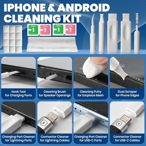 47-Piece Phone Cleaning Kit for iPhone, AirPods & Keyboards - Image 2