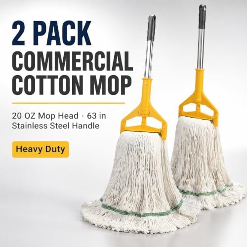 2 Pack 20 Oz Commercial Cotton Mop - Image 2