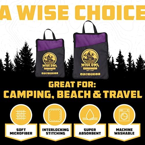 Wise Owl Outfitters Microfiber Camping Towel - Image 2