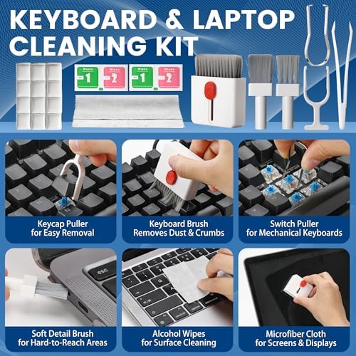 47-Piece Phone Cleaning Kit for iPhone, AirPods & Keyboards - Image 3