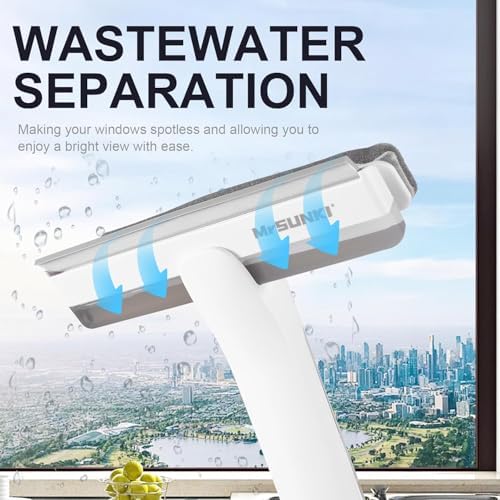 4 in 1 Window Squeegee with Wastewater Tray, Window Cleaner Tool with Spray - Image 5