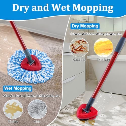Mop Heads Replacements for O-Cedar RinseClean 2-Tank Spin Mop, Mop Replace Head - Image 6