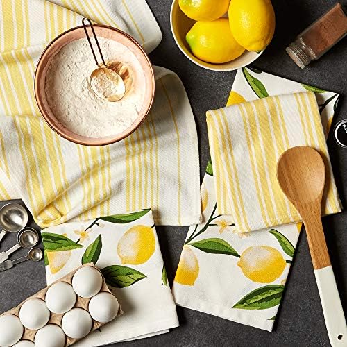 DII Lemon Bliss Kitchen Collection, Dishtowel Set - Image 3