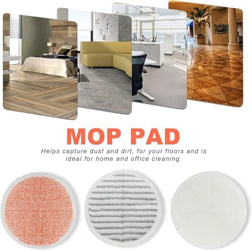 Replacement Pads for Bissell Spinwave Mop: 6 Pads for Bissell Spinwave - Image 5