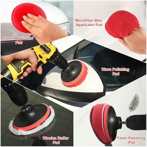 25Pcs Car Detailing Kit with Drill Brushes, Car Cleaning Kit - Image 6