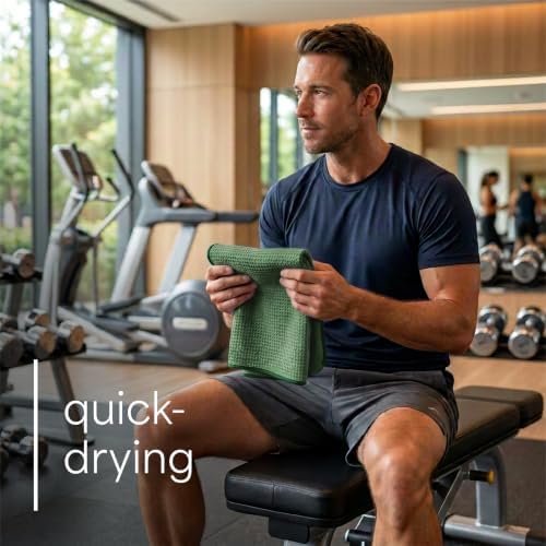 S&T INC. Microfiber Gym Towels, 6 Pack - Image 4