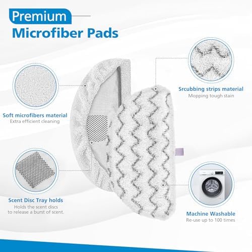 iSingo 10 Pack 1940 Steam Mop Pads - Image 3