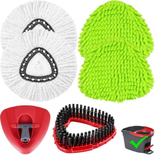 HANZENMA 6 Pack Mop Head Replacement by HANZENMA
