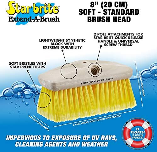 STAR BRITE 8" Soft Bristle Wash Brush - Image 4