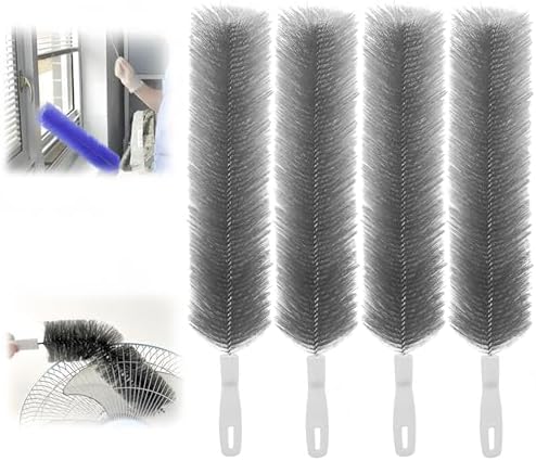 Bendable Microfiber Head, 2026 Upgraded Fan Cleaner Brush Reusable Dust Remover by Unknown