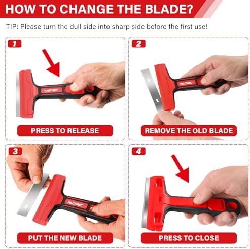 HAUTMEC Razor Blade Scraper Tool, Razor Scraper - Image 3