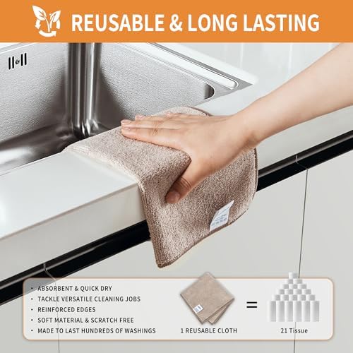 MR.SIGA Microfiber Cleaning Cloths, Streak Free Microfiber Towels, 12 Pack - Image 6