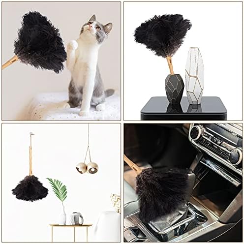 Aldwin Ostrich Feather Dusters for Cleaning, 16 inch Black - Image 6