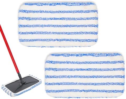 2-Pack Reusable Microfiber mop Pads, Compatible by Unknown