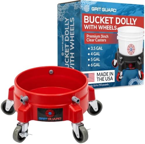 Grit Guard Bucket Dolly with Wheels by GritGuardInc