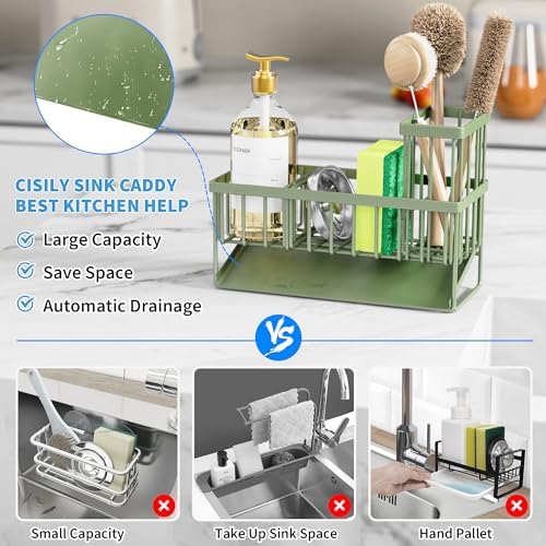 Cisily Kitchen Sink Caddy, Sponge Holder - Image 2