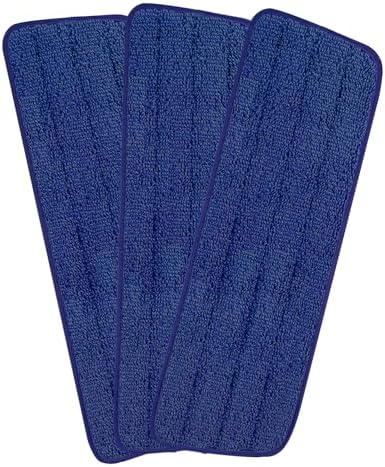 3 Pack 16.5 inch Reusable Mop Pads Microfiber Spray Mop Replacement Heads by H-Gamely