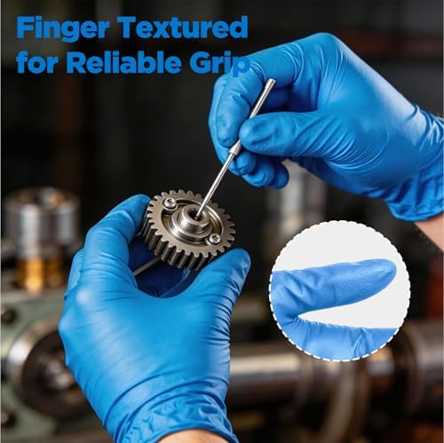 5 Mil Disposable Nitrile Gloves Large - Image 5