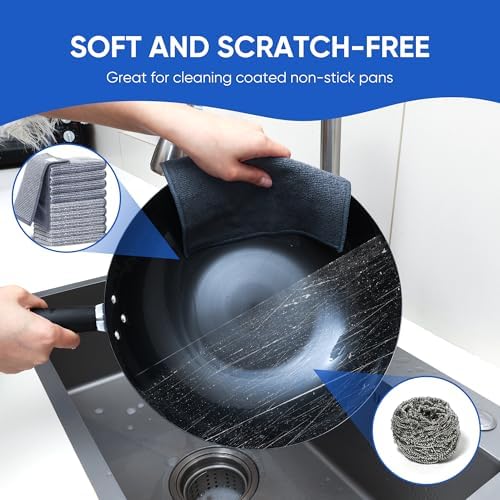 Forggon Non Scratch Wire Dishcloth, New Upgrade 2-Layer, 7.08"X8.86" - Image 7